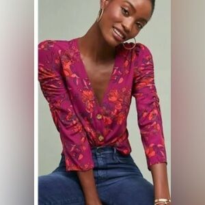 MAEVE JOURDAIN RUNA FLORA BLOUSE